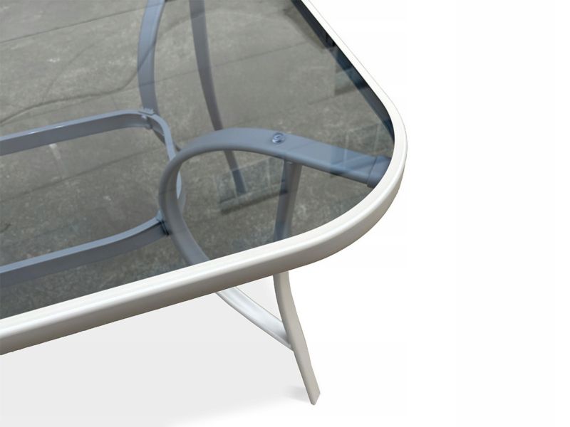 Zestaw Mebli Jadalnianych Focus Garden Ogrodowych Stół 150x90 6x Krzesło Bologna beż Beige 1 szt