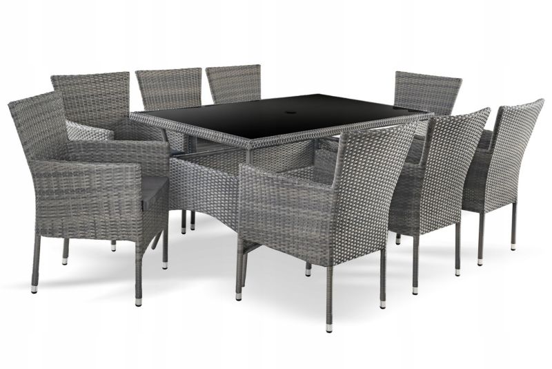 Corciano Lorens Premium havesæt med bord og 8 stole