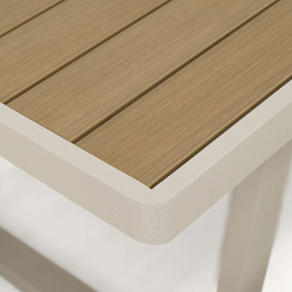 Havesæt MebleMWM Provence aluminium sort med beige puder 1 sæt
