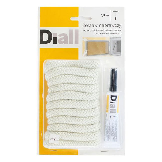 Diall reparationssæt snor 12 x 240 mm + lim 28 g