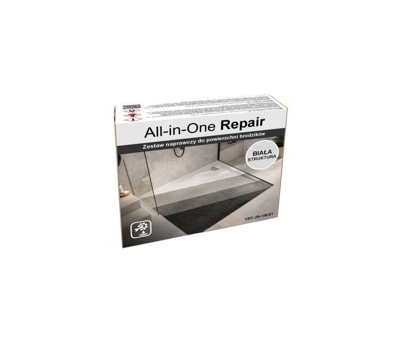Reparationssæt til Brusekar Overflade All-in-One Repair Hvid Struktur 1 stk. | 5902082878421