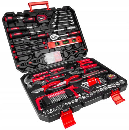 MAPOWER værktøjssæt med 168 dele: toppe, bits og nøgler i CR-V stål, komplet sæt