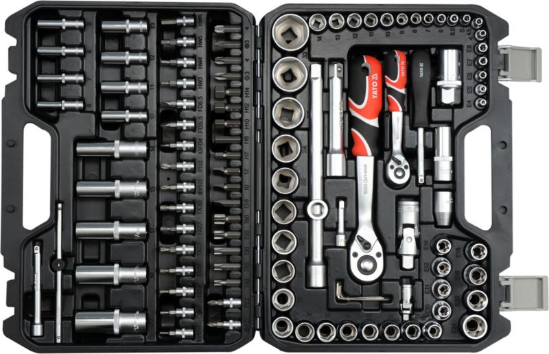 Yato værktøjssæt 1/2" og 1/4" 108 dele