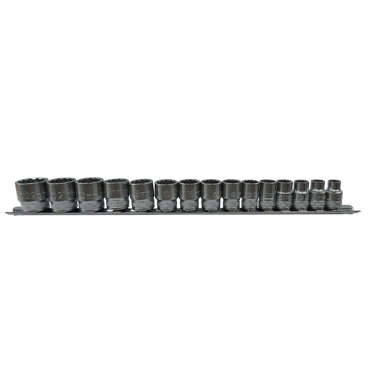 Magnusson 3/8'' topnøglesæt, 15 dele