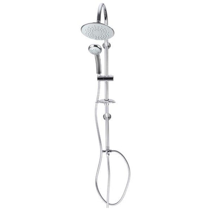 Brusesæt Denis 10 med 20 cm Hovedbruser og 5 Funktioner, Krom
