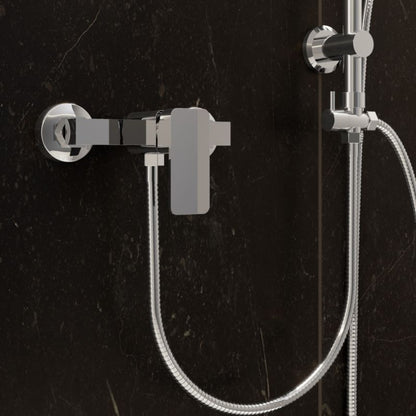 Brusesæt med Hovedbruser Toba og Armatur Veri, 95 cm, Krom
