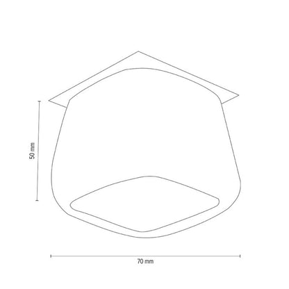 SPOT Light 3xG4 LED 2,3W loftspotsæt med driver, hvidt glas fra polsk producent, 3 stk.