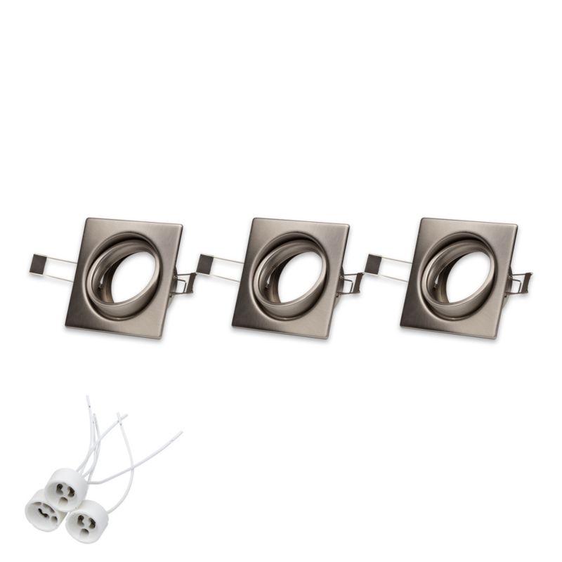 SPOT Light loftspotsæt 3xGU10 Max. 50W satin, polsk producent, 3 stk.