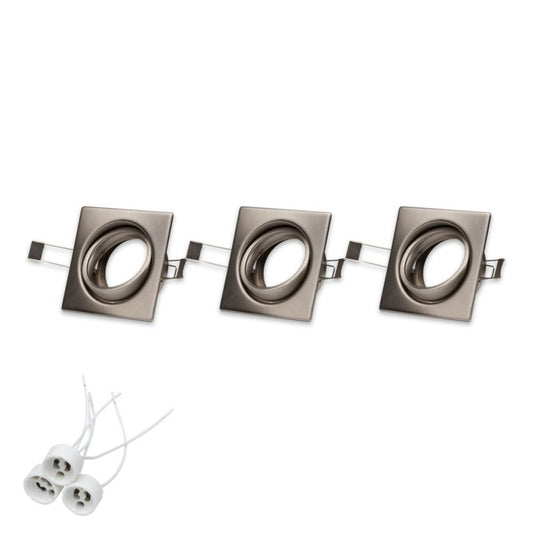 SPOT Light loftspotsæt 3xGU10 Max. 50W satin, polsk producent, 3 stk.