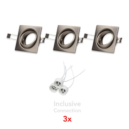 SPOT Light loftspotsæt 3xGU10 Max. 50W satin, polsk producent, 3 stk.
