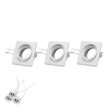 SPOT Light loftspotsæt 3xGU10 maks. 50W i subtil hvid fra polsk producent, 3 stk.