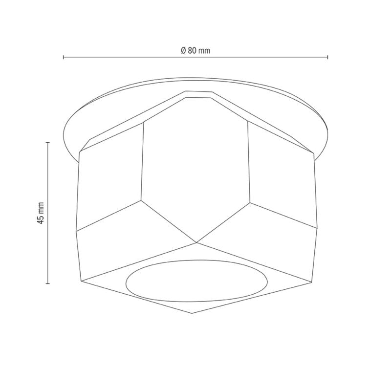 SPOT Light Sæt med 5 loftspots 5xG4 LED 2,3W med driver, transparent glas, polsk producent, 5 stk.
