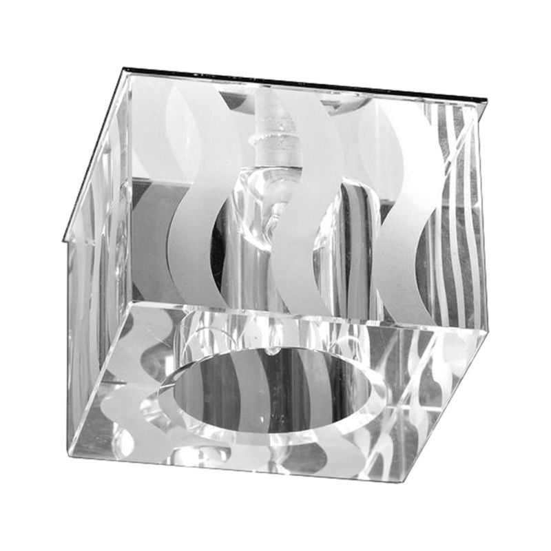 SPOT Light Sæt med 5xG4 LED 2,3W Loftspots med strømforsyning, Transparent glas, Polsk producent, 5 stk.