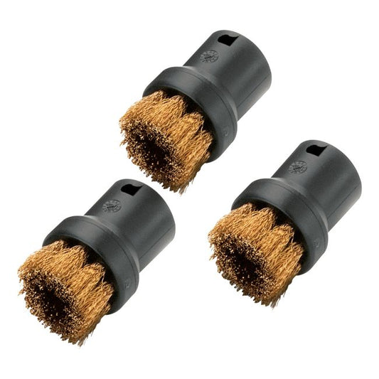 Sæt med runde messingbørster til Karcher