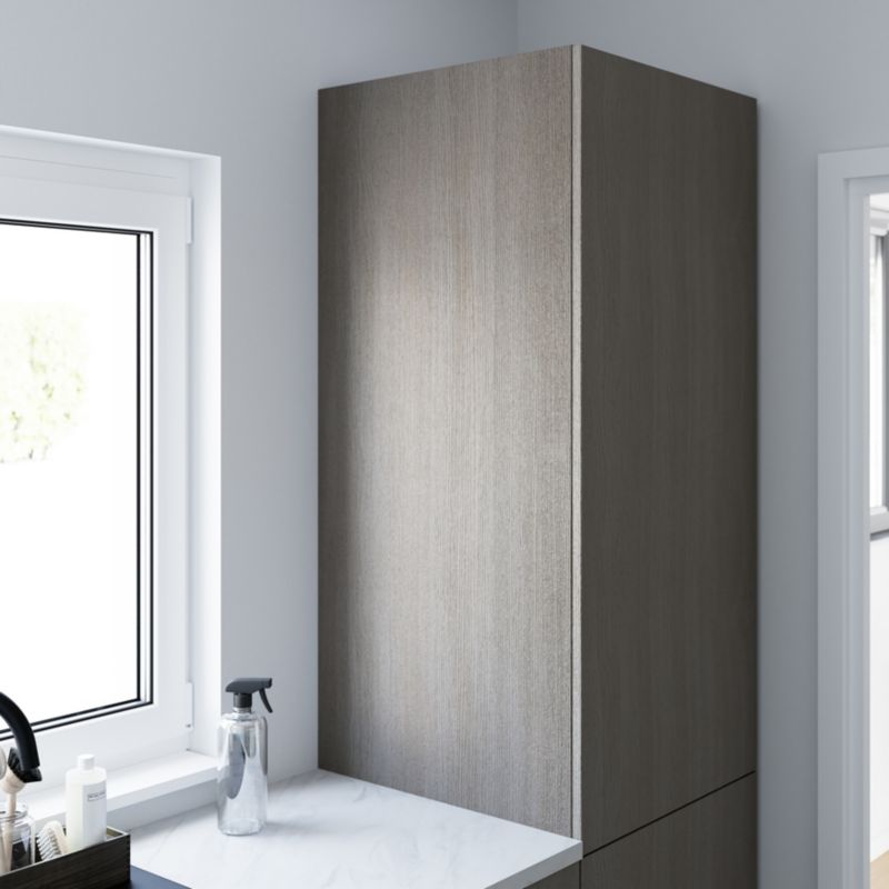 Udskiftelige paneler til GoodHome Chia søjle 57 x 201 cm i grå eg