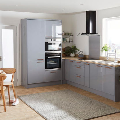 Udskiftningspaneler til højt skab GoodHome Alisma 57 x 219 cm grå