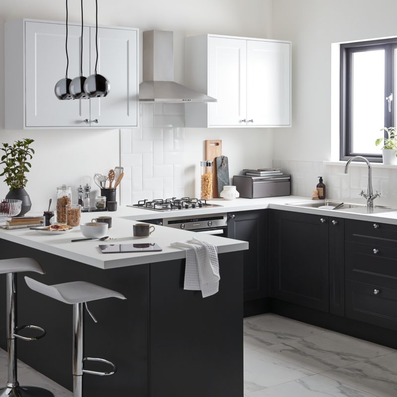 Udskiftningspaneler til højt skab GoodHome Artemisia 57 x 219 cm mat grafit