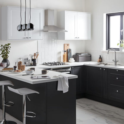 Udskiftningspaneler til højt skab GoodHome Artemisia 57 x 219 cm mat grafit