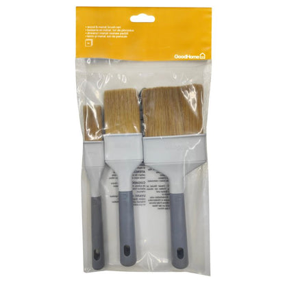 GoodHome sæt med 3 emaljemalerpensler