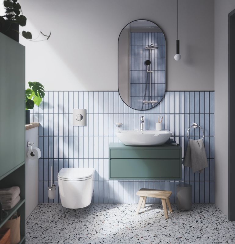 Toiletsæt Indbygget Cisterne Hvid 113 cm 400 kg