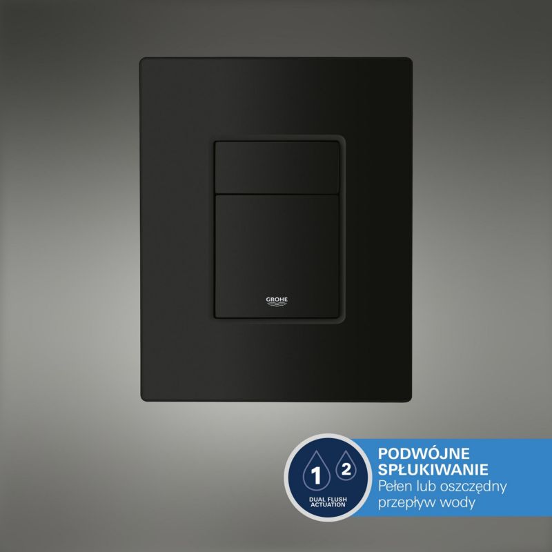 Toiletsæt Grohe Solido 5-i-1 Sort med Blødt Luk 50x113 cm