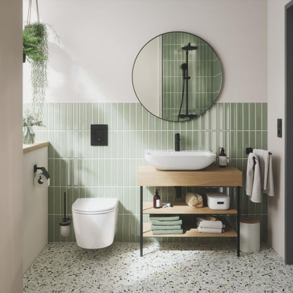 Toiletsæt Grohe Solido 5-i-1 Sort med Blødt Luk 50x113 cm