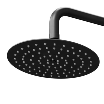 Indbygningsbrusesæt Owens Mat Sort 25 cm