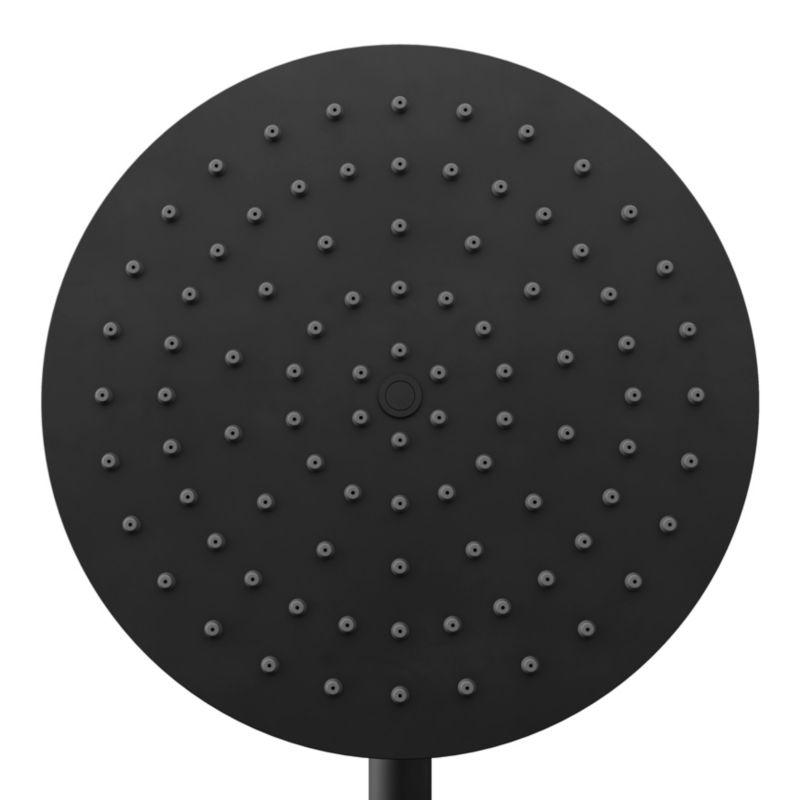 Indbygningsbrusesæt Owens Mat Sort 25 cm