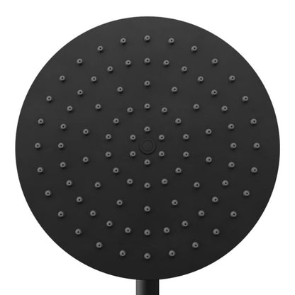Indbygningsbrusesæt Owens Mat Sort 25 cm