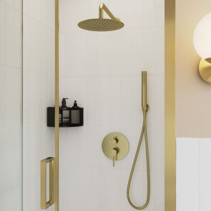 Indbygningsbrusesæt Owens Guld 18 cm | 5059340725802