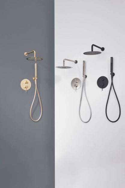 Indbygningsbrusesæt Owens Guld 18 cm | 5059340725802