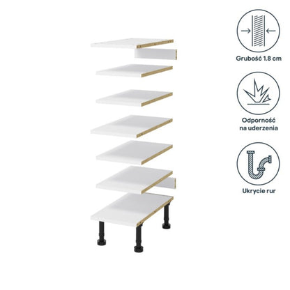 GoodHome Innovo 30 cm hyldesæt til kolonne-skab
