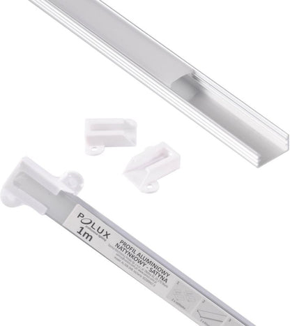 Profil til LED Strip Polux 1 m Satinsort