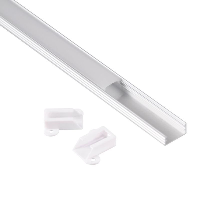 Polux overflademonteret profil til LED-strips 2 m satin