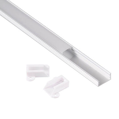 Polux overflademonteret profil til LED-strips 2 m satin