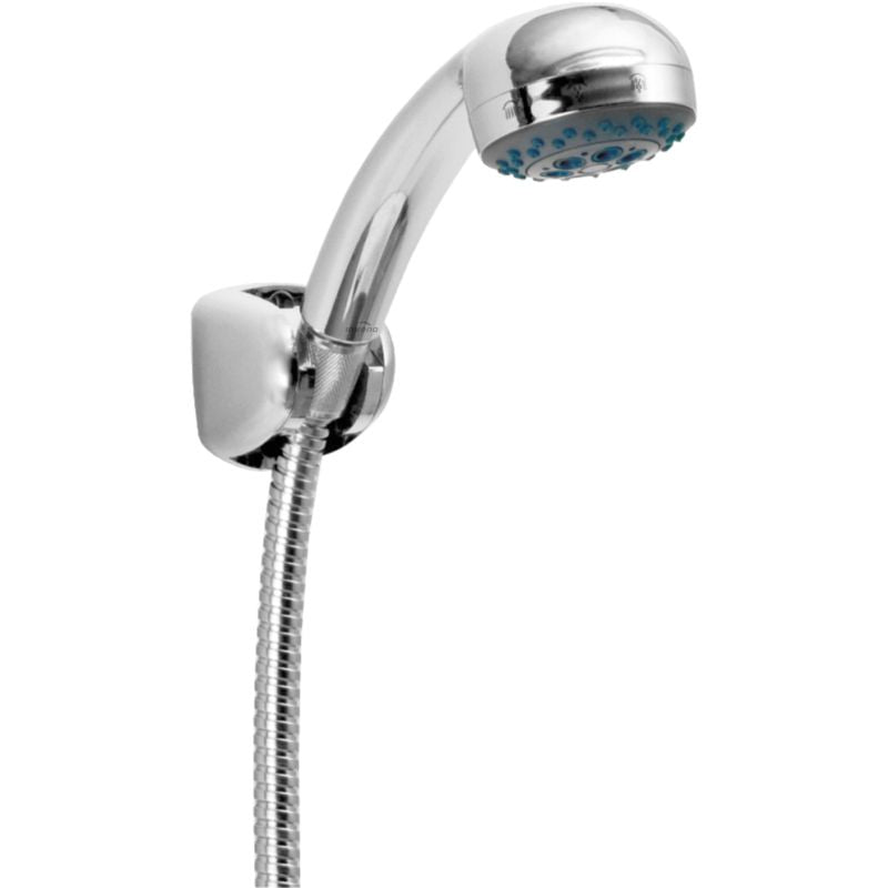 1-Punkts Brusesæt med 3-Funktions Brusehoved og Slange, 150 cm, Krom
