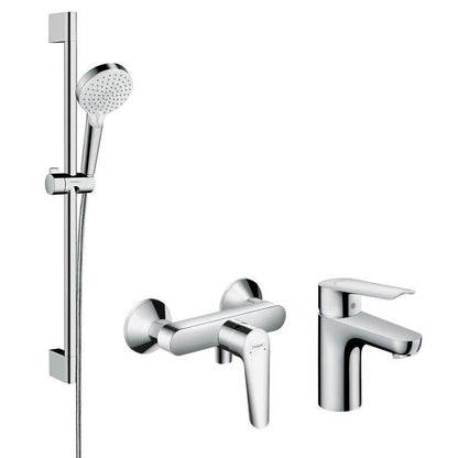 Brusesæt 3-i-1 Logis EcoSmart Krom 669 mm | 4059625800355