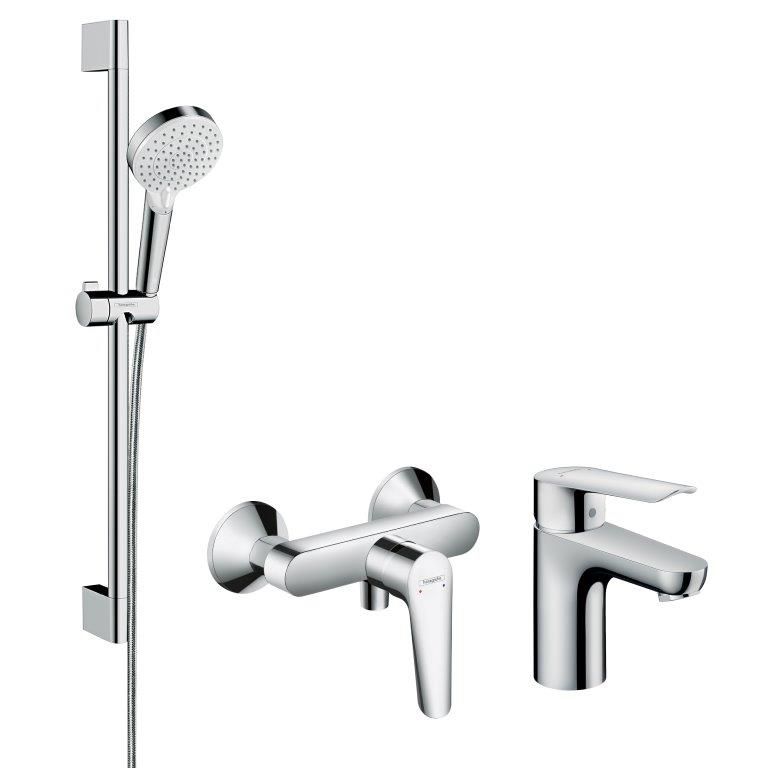 Brusesæt 3-i-1 Logis EcoSmart Krom 669 mm | 4059625800355