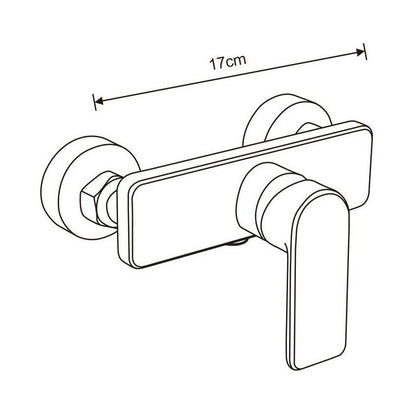 Mexen Cetus 950 mm brusebatterisæt i krom, 1 stk.