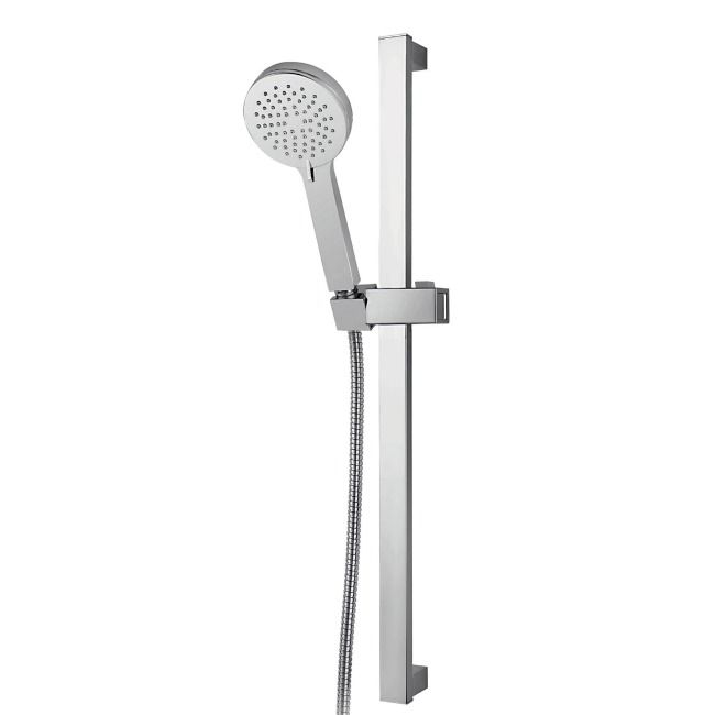 Brusesæt 3-Funktion Krom 65 cm Stang 150 cm Slange