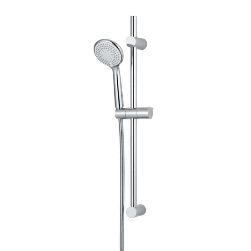 GoodHome Cavally 3‑funktioners brusesæt i krom