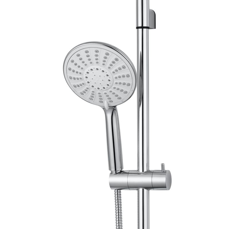 Brusesæt 5-Funktion Krom 75 cm Stang 150 cm Slange