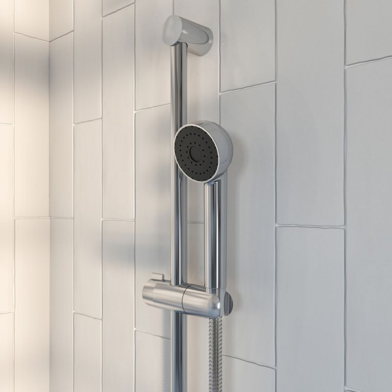 Brusesæt 1-Funktion Krom 58 cm Stang 150 cm Slange