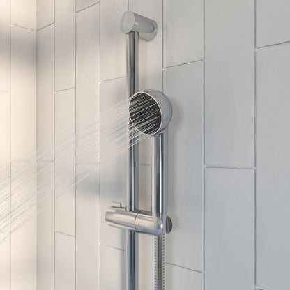 Brusesæt 1-Funktion Krom 58 cm Stang 150 cm Slange