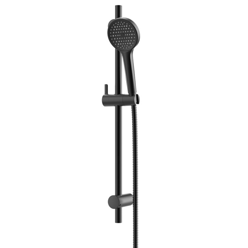 Brusesæt Maza Sort Mat Stål/ABS 150 cm Slange