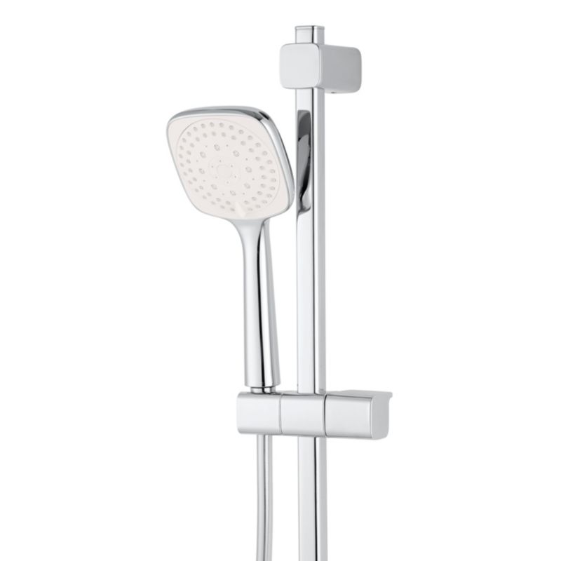 Brusesæt 3-Funktion Krom 150 cm Slange 67,4 cm Stang