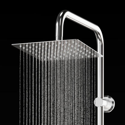 Brusesæt TOBA 95 cm Chrom med Regnbruser 20 cm