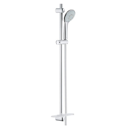 Brusesæt Champagne Forkromet 90 cm Stang 175 cm Slange med Hylde