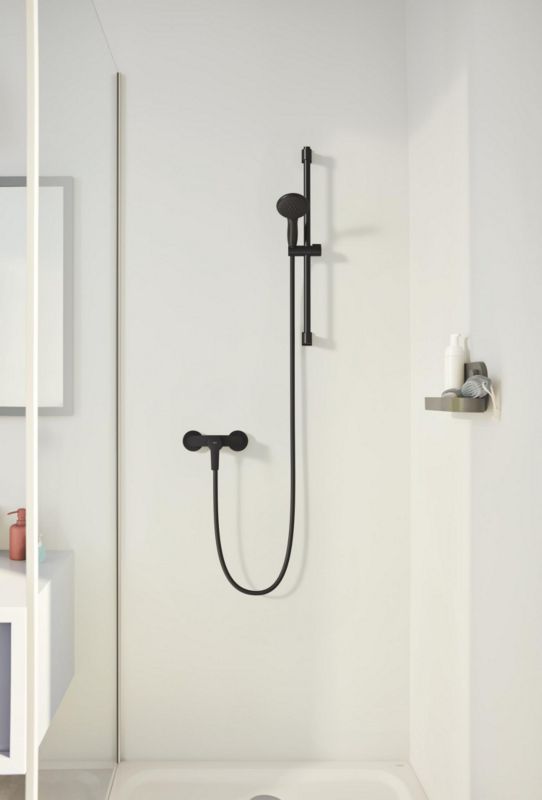 Grohe Vitalio Comfort 110 3-funktions sort brusesæt