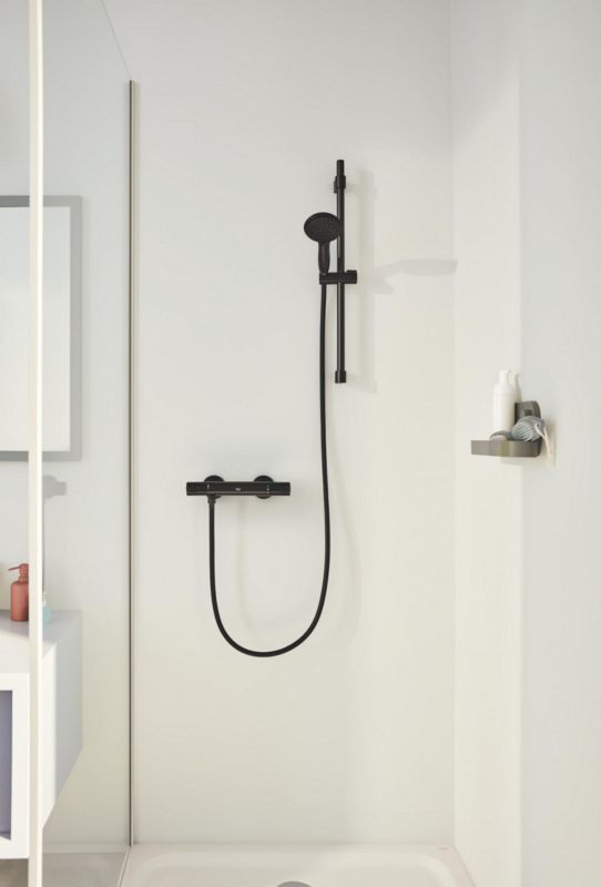 Grohe Vitalio Comfort 110 3-funktions sort brusesæt
